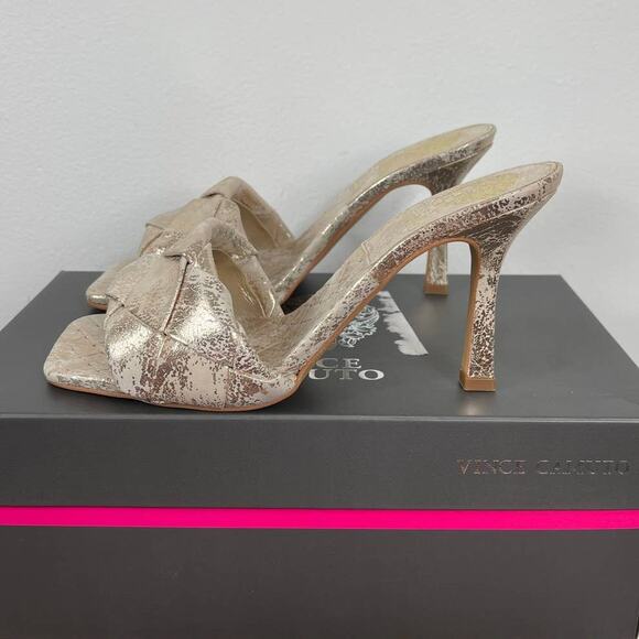 Vince Camuto Gold Sandals - Picture 4 of 9